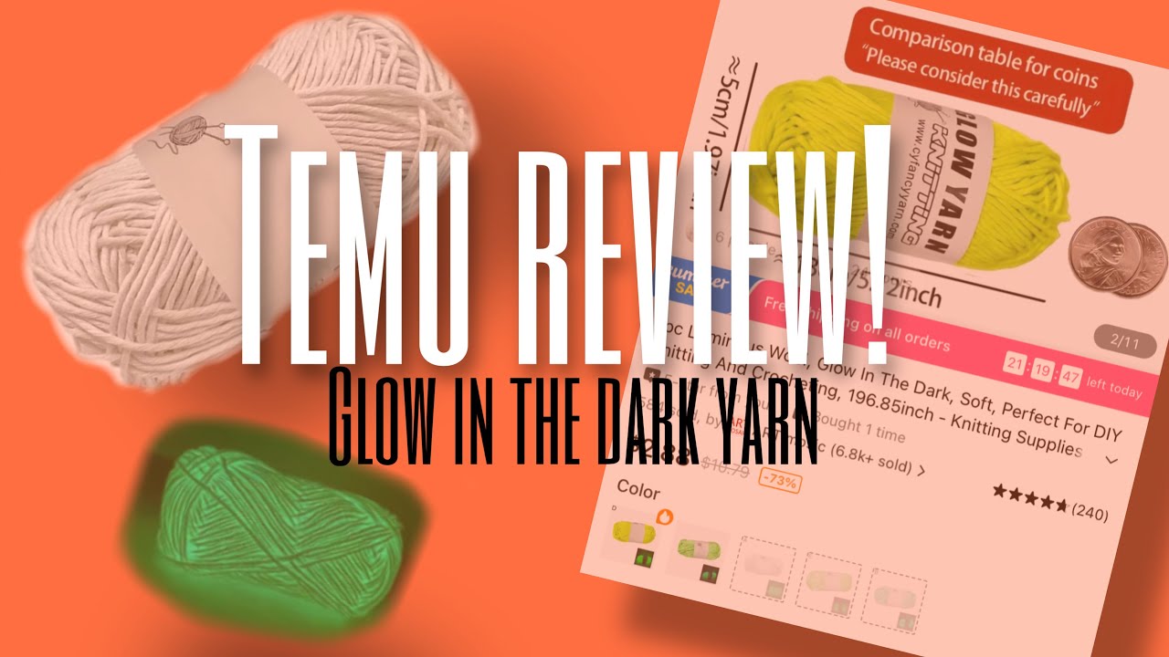 Unboxing More Glow in the dark Yarn! 