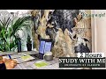 2 HOUR STUDY WITH ME on a Rainy Night| Background noise, Rain &Typing Sounds, 10-min break, No Music