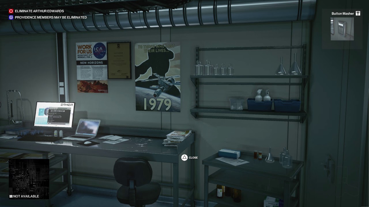 Hitman 3 Untouchable Keycode For Lab Door Is 1977 (Poster) Crowbar