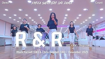 R&R Linedance Demo & Count 초급레벨 작품 | KSLDA 한국슈퍼스타라인댄스교육협회 💎협회장 송영순