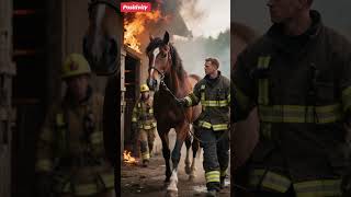 He wouldn’t leave his friend. 🐎🔥#HorseLove #AnimalBravery #ViralAnimals #HopeEnding #TrueStory