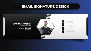How To Create Email Signature Design in Adobe Photoshop