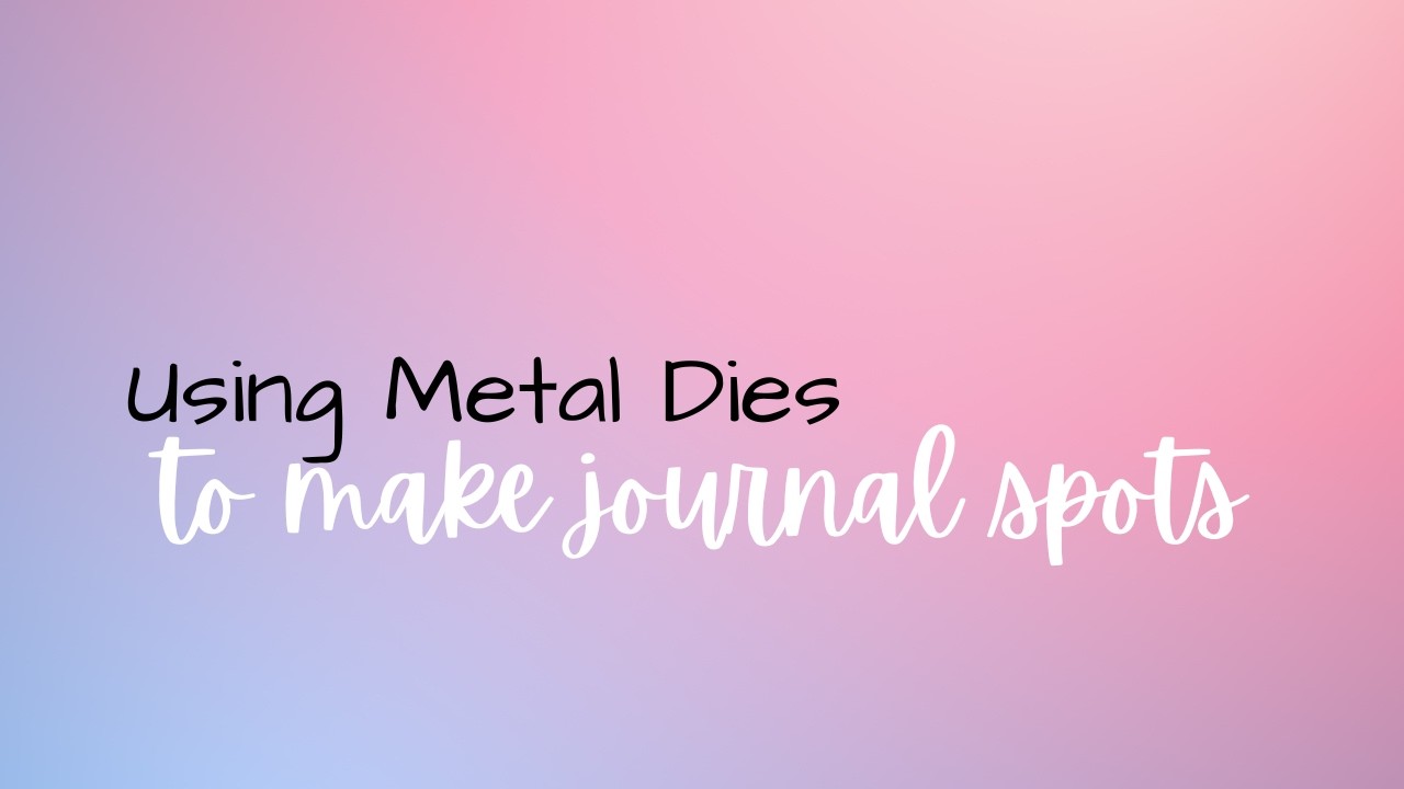 Использование металлических штампов для создания простых мест в дневнике | Идеи для скрапбукинга ...