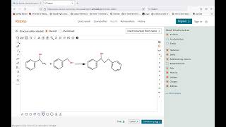 Drawing chemical reactions in Reaxys