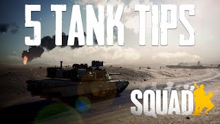 5 TIPS to INSTANTLY Become a BETTER TANKER in SQUAD with EXAMPLES