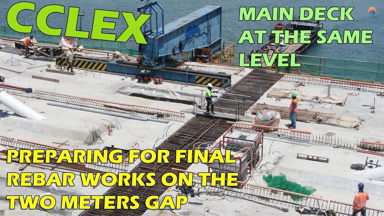 CCLEX | PREPARING FOR FINAL REBAR | MAIN DECK AT SAME LEVEL | SEPTEMBER 28, 2021
