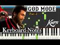 God Mode Keyboard Notes ( part - 2 ) 🎹 | Easy Piano Tutorial | Sai Abhyankkar | Suriya | Karuppu