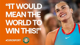 French Open 2025 Press Conference: Aryna Sabalenka on what it would mean to win the French Open 🏆