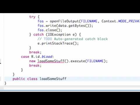Android Application Development   101   Async Task class to load stuff
