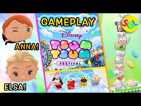 ELSA & ANNA ❄️ from Frozen 2! Tsum Tsum Festival Multiplayer Gameplay | Disney Nintendo Switch Game