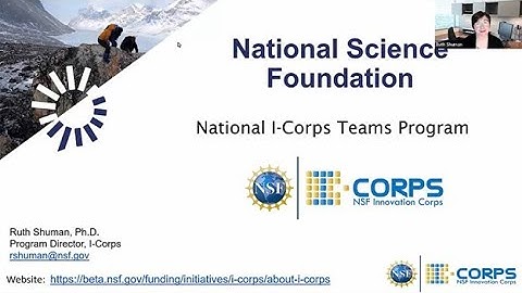 Recorded Webinar: NSF I-Corps Teams Overview