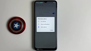 Swipe down on the home screen to show the notification bar on Realme C25Y Android 11 screenshot 4