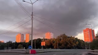 Smoke rises over Ukraine's Kyiv after overnight missile strikes | AFP