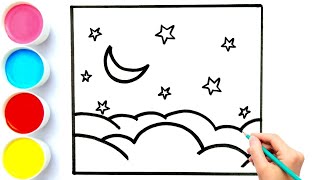 How To Draw Night Sky Draw Night Sky Night Sky Draw Smart
