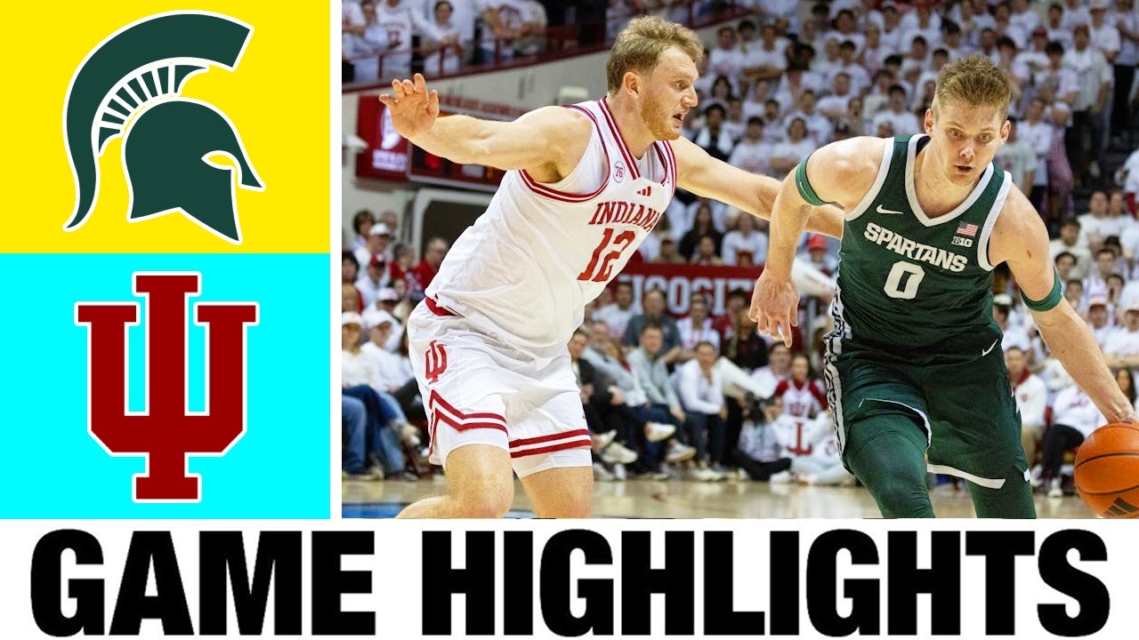 #13 Michigan State vs Indiana Highlights | Men's Basketball | College Basketball 2026