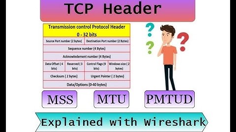 TCP Header explanation/Maximum segment Size//Maximum Segment Lifetime//Path MTU Discovery//Wireshark