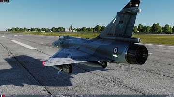 DCS World Mirage 2000c All the visual procedure power on take off landing