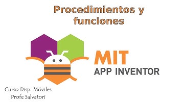 App Inventor - Procedimientos y Funciones