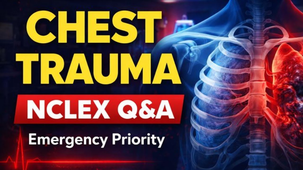Chest Injuries NCLEX Questions & Answers | Trauma Nursing Must-Know