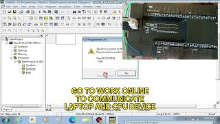 How To Upload Program Or Back Up Program Of Omron Cx1 Programming