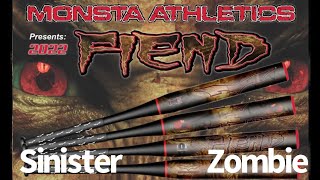 Monsta Fiend ( Sinister) and Monsta Fiend ( Zombie ) Softball Bat Review