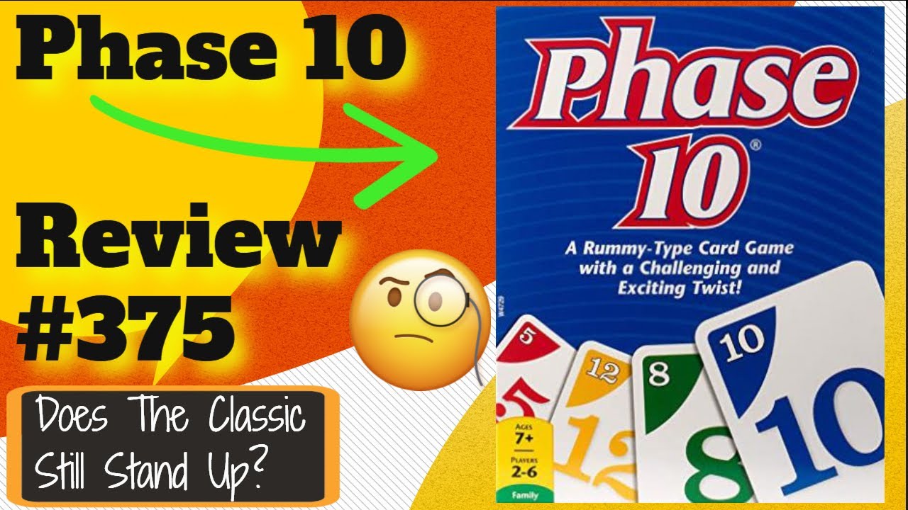 Bower's Game Corner #375: Phase 10 Review *Classic Rummy Card Game Of  Collecting Sets Of Numbers* - YouTube