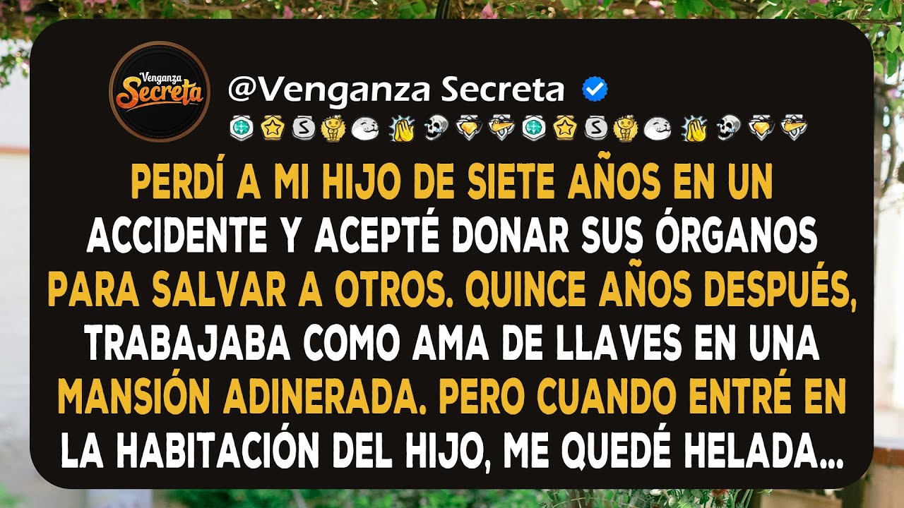 Doné el corazón de mi hijo después de que muriera, y quince años después, mientras trabajaba como...