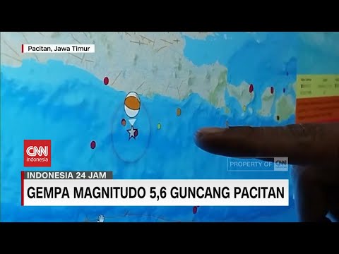 Gempa Magnitudo 5,6 Guncang Pacitan