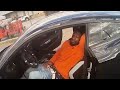 NFL Star Marshawn Lynch ASLEEP in a TOTALED Car
