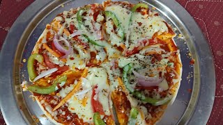 Tasty Pizza Recipe with @bakeofun pizza base 😋😋😋