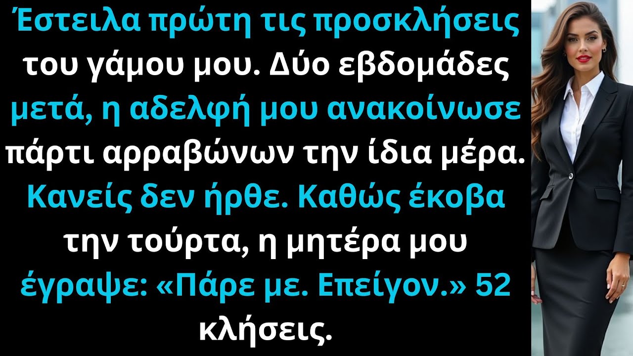 Κανείς δεν ήρθε στον γάμο μου  και τότε είδα την αδελφή μου να φοράει αυτό που προοριζόταν για μένα.