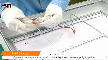 Install video 80mm  fabric light box