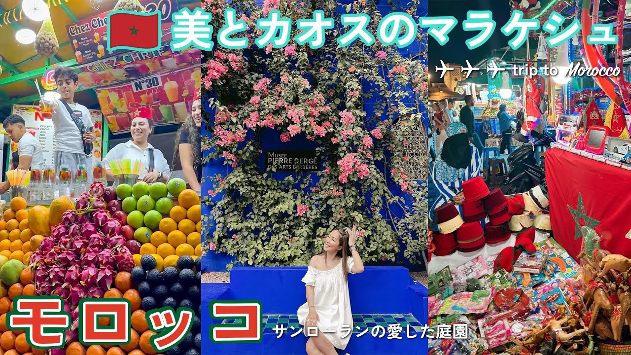 【🇲🇦モロッコ】マラケシュ編②｜マジョレル庭園（サンローランの庭園）＆神学校めぐり