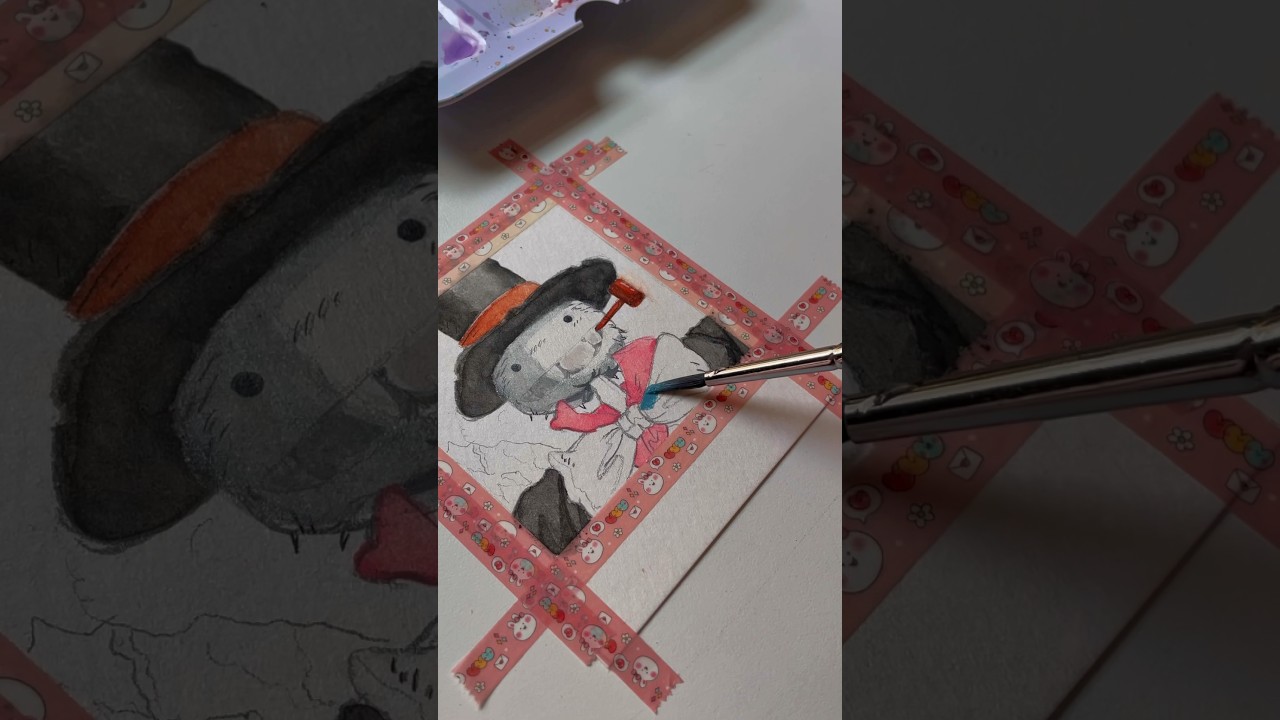 Studio Ghibli Turnip Head from Howls Moving Castle Watercolor Polaroid 