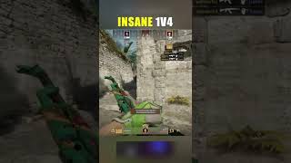 INSANE 1V4 #cs2 #phonkagressive #counterstrike