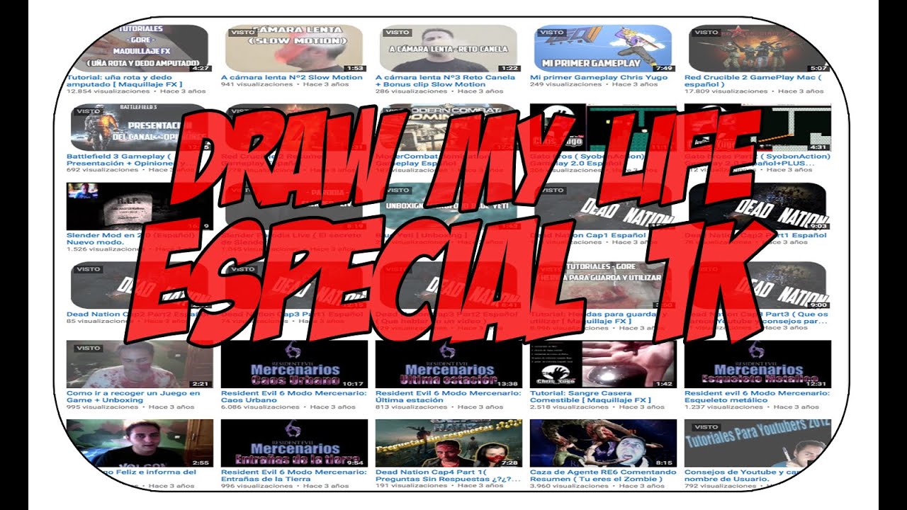 DRAW MY LIFE [ ESPECIAL 1k + SORPRESA ] - YouTube