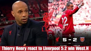 THIERRY HENRY BLOWN AWAY BY LIVERPOOL’S 5-2 MASTERCLASS 🔴⚡