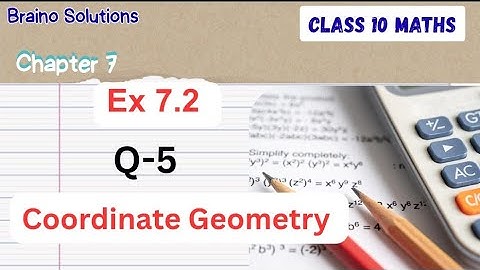 Chapter 7 Ex 7.2  Q.5 I Coordinate Geometry I Maths I Ncert I Cbse I 