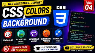 CSS Colors & Background Tutorial in Hindi | Color, Background Image & Background Size | CSS Part 04