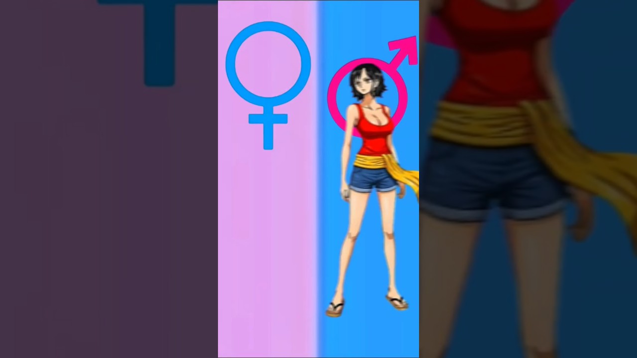 One Piece characters Gender swap p12 #luffy #onepiece #zoro#sanji #robin #nami