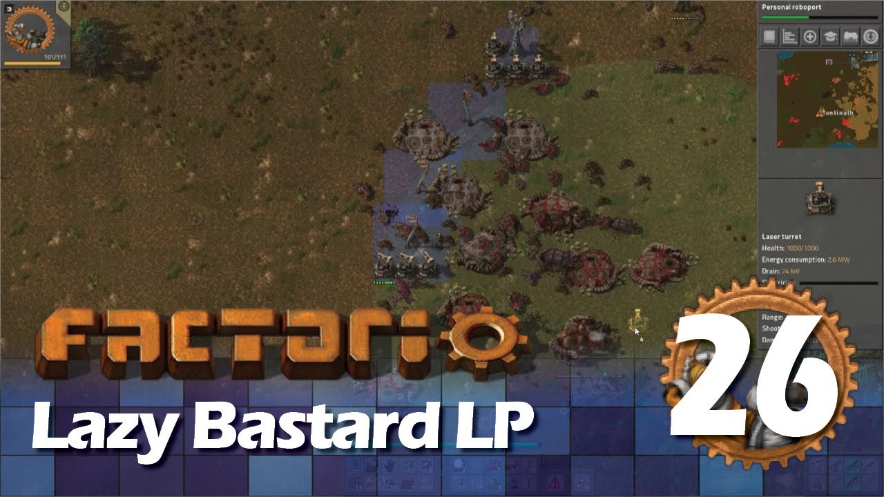 Factorio - Lazy Turret Creep