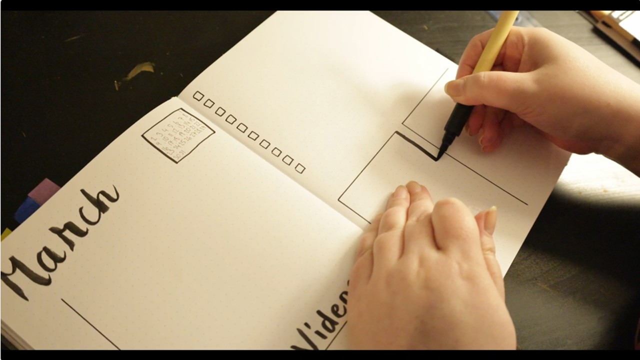 Bullet Journal - March 2026 - Monthly Spread