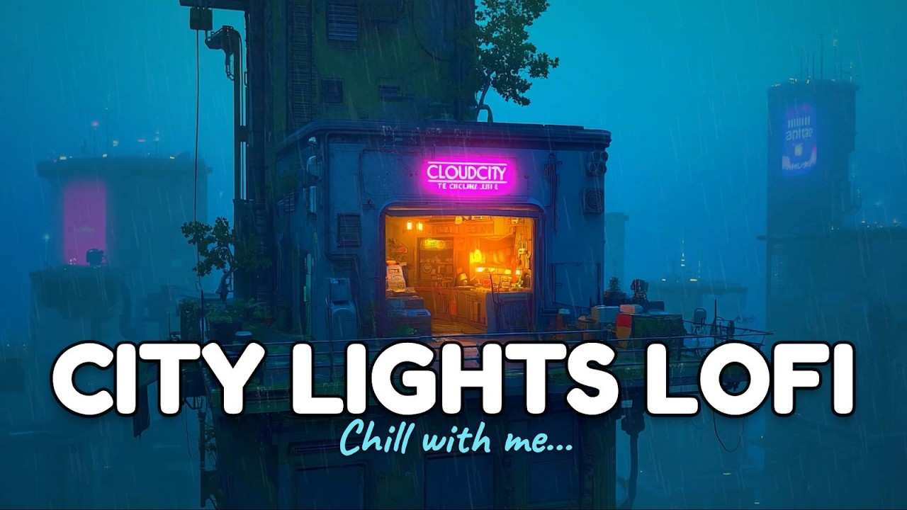 Future Airy Drift ☔ | Deep Night / Lofi / Music / Distant Days ⛈️ | Heavy Rain Silence