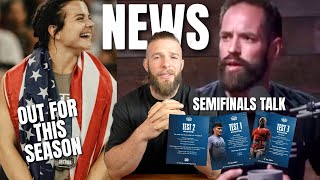 Mal O&#39;Brien OUT of this SEASON!? (my thoughts) + Semifinals are here (NEWS)