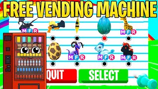 WIN FREE PETS FROM PET VENDING MACHINE (Adopt me DREAM pet)