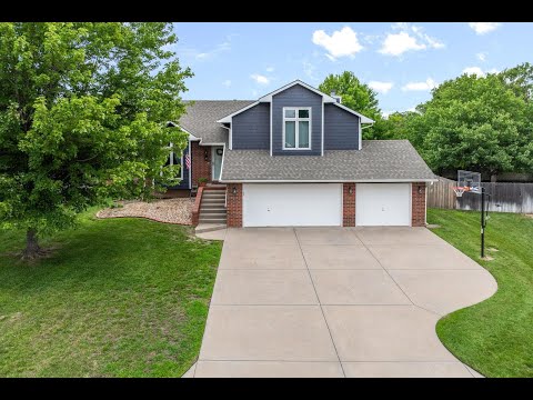 424 N Walnut Creek Dr, Derby, KS home video tour