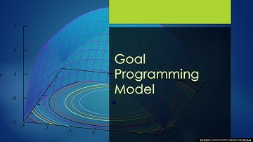 Goal Programming Model