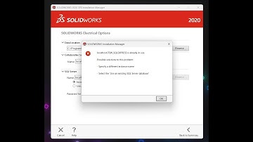 localhost TEW_SQLEXPRESS is already in use