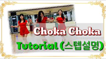 Choka Choka (Basic Salsa)line dance(Beginner)-TUTORIAL (스텝설명)