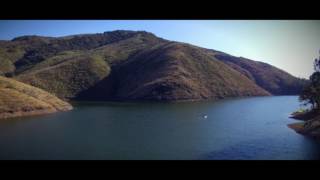 Drone en presa de Mata en Guanajuato.